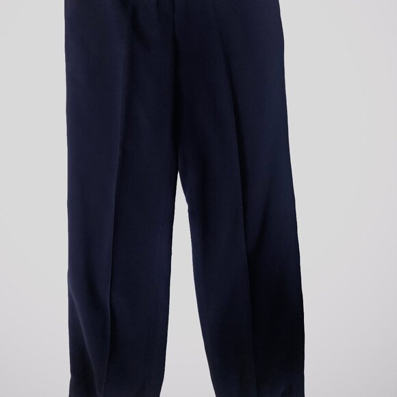 Tahari Navy Blue 2 Piece Fully Lined Pantsuit size 10 - Picture 6 of 7